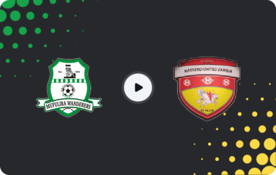 Where to watch Mufulira Wanderers — Man Utd Zambia Academy, Super League, 07.02.2026