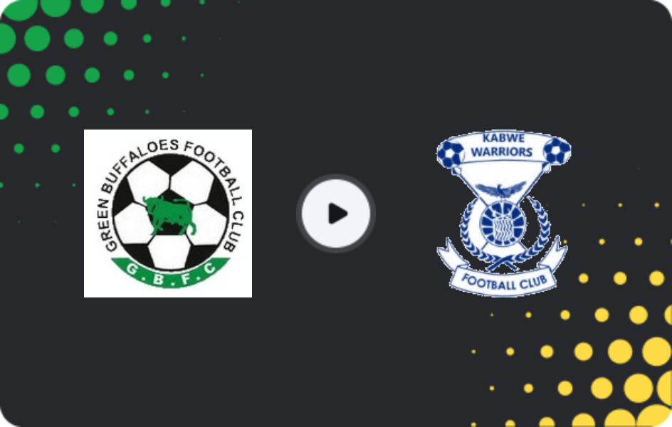 Where to watch Green Buffaloes — Kabwe Warriors, Super League, 07.02.2026