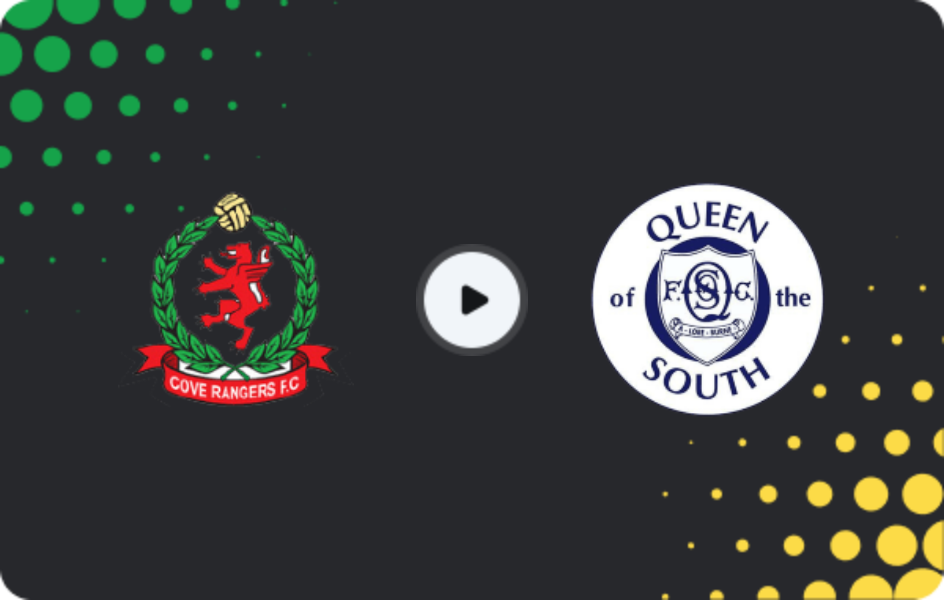 Where to watch Cove Rangers — Queen of the South, League One, 07.02.2026
