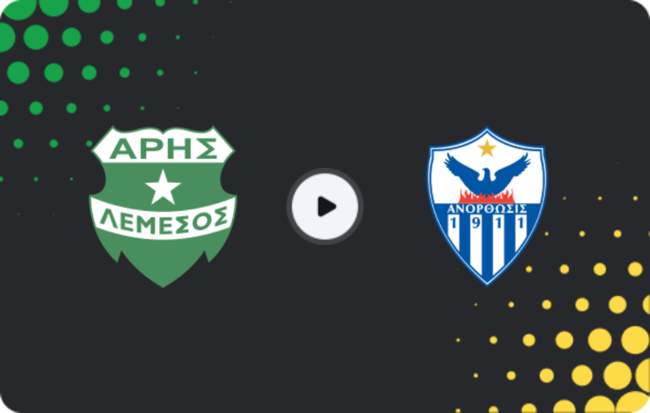 Where to watch Aris — Anorthosis, 1. Division, 07.02.2026