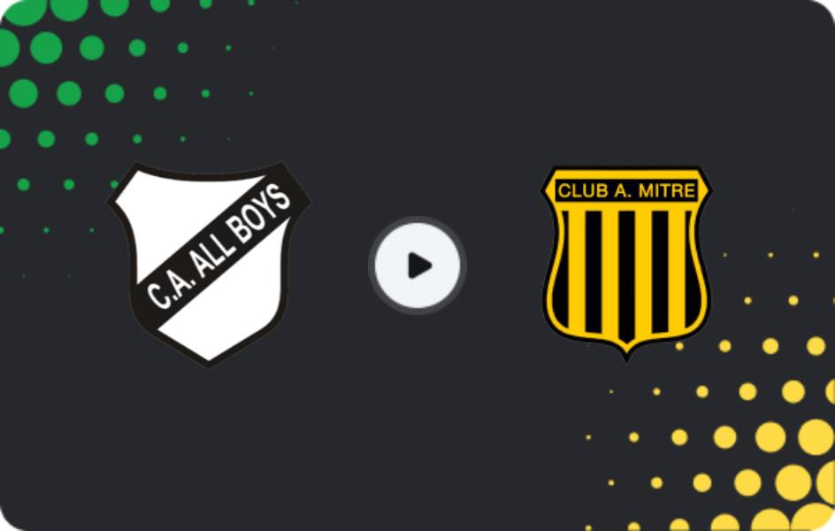 Where to watch All Boys — Atletico Mitre, Primera Nacional, 07.02.2026