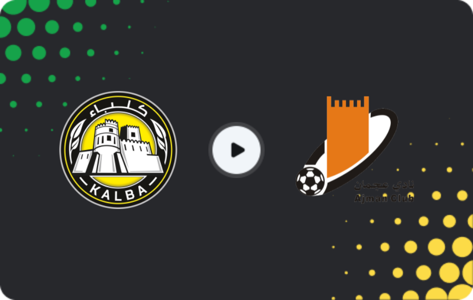 Where to watch Al-Ittihad Kalba — Ajman, Pro League, 07.02.2026