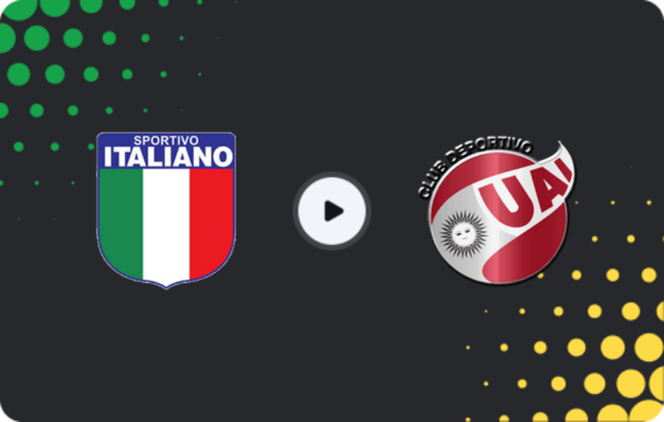 Where to watch Sportivo Italiano — UAI Urquiza, Primera B Metropolitana, 07.02.2026