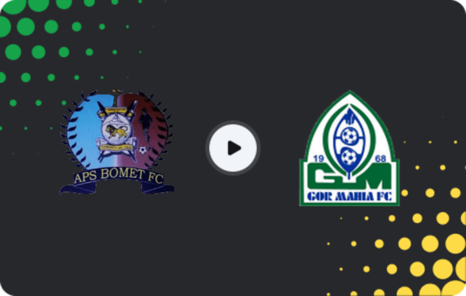Where to watch APS Bomet — GOR Mahia, Premier League, 08.02.2026