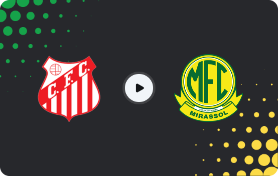 Where to watch Capivariano — Mirassol, Paulista A1, 08.02.2026