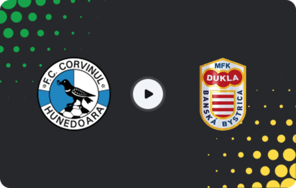 Where to watch Corvinul Hunedoara — Dukla Banská Bystrica, Friendlies Clubs, 11.02.2026