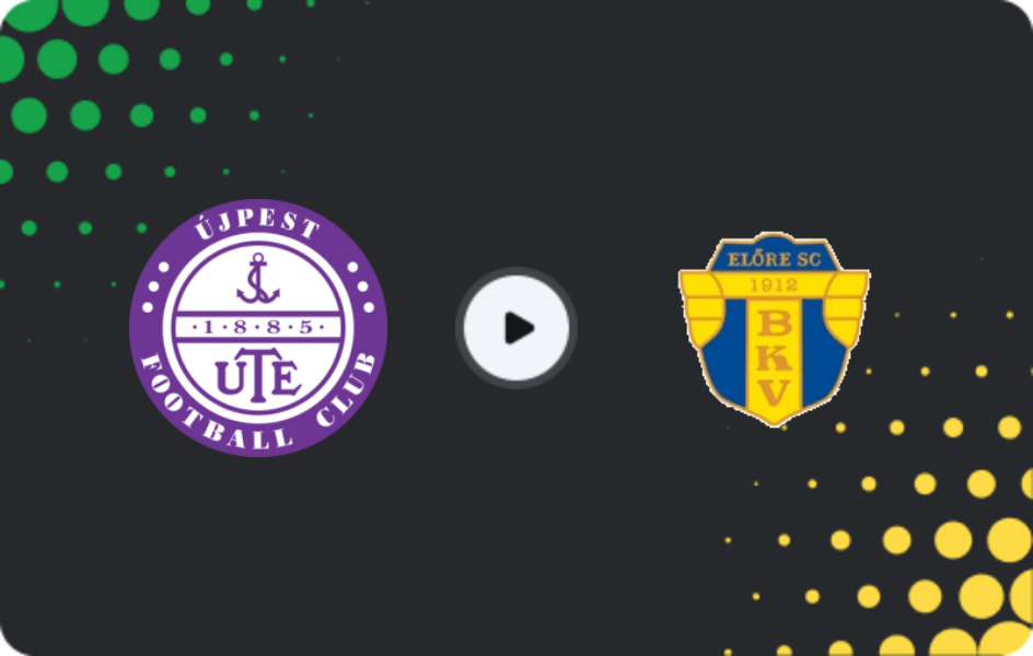 Where to watch Újpest II — BKV Előre, Friendlies Clubs, 11.02.2026