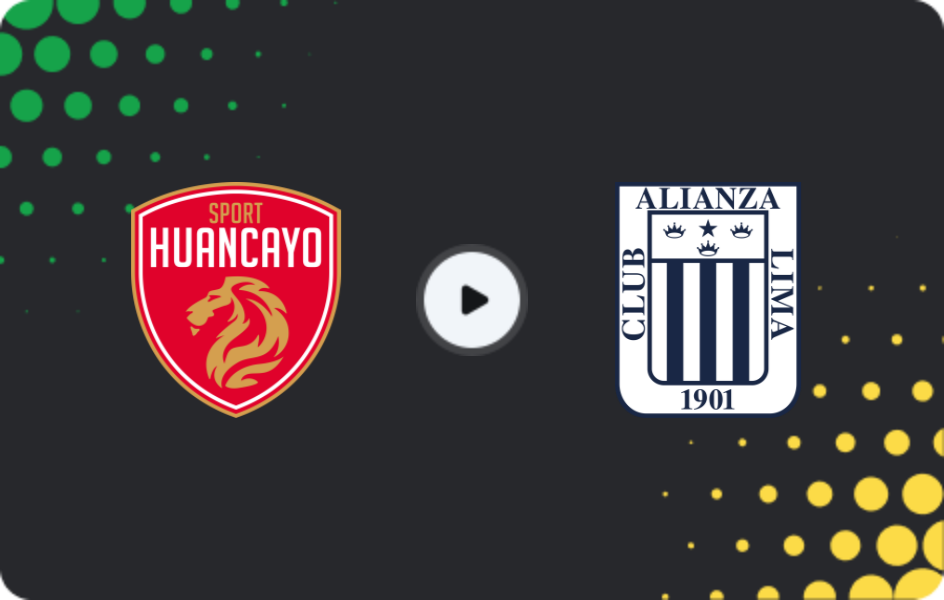 Where to watch Sport Huancayo — Alianza Lima, Primera División, 30.01.2026
