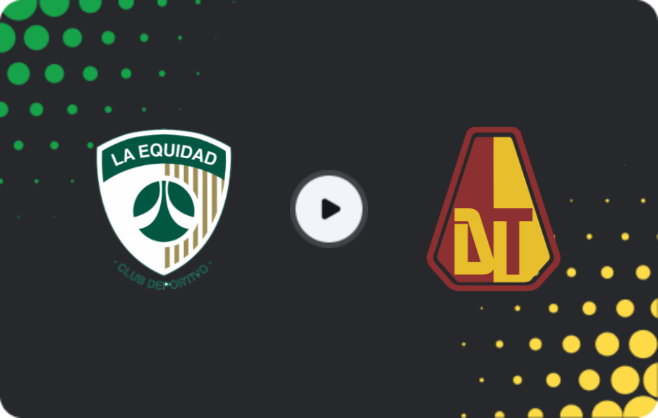 Where to watch La Equidad — Deportes Tolima, Primera A, 03.02.2026