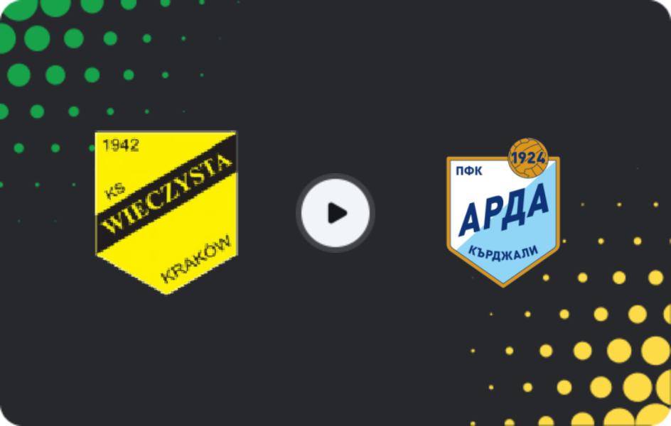Where to watch Wieczysta Kraków — Arda Kardzhali, Friendlies Clubs, 23.01.2026