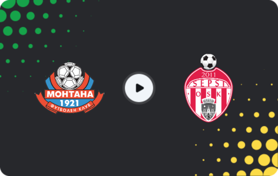 Where to watch Montana — Sepsi OSK Sfantu Gheorghe, Friendlies Clubs, 26.01.2026