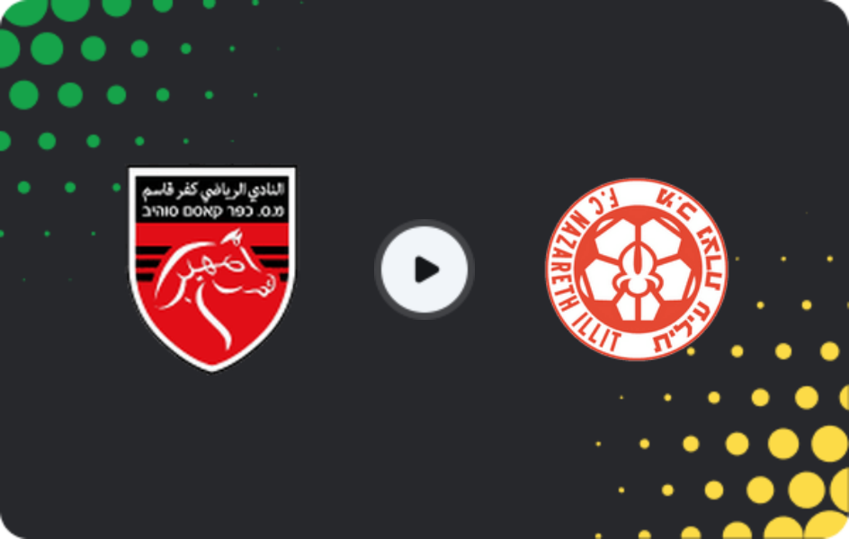 Where to watch Kafr Qasim — Hapoel Nazareth Illit, Liga Leumit, 13.02.2026