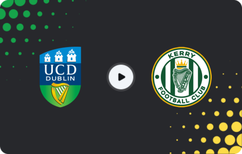 Where to watch UCD — Kerry, First Division, 13.02.2026