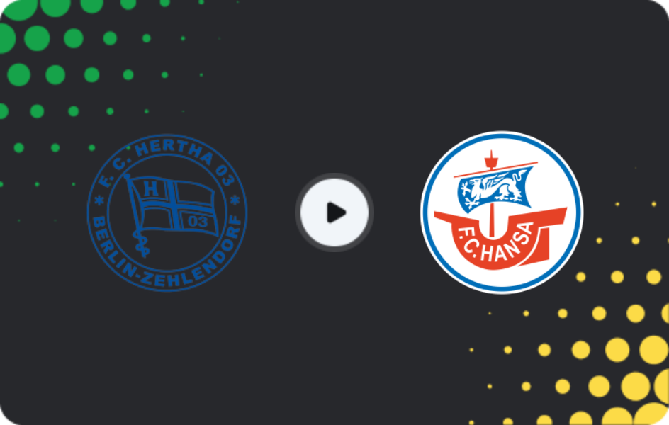 Where to watch Hertha Zehlendorf — Hansa Rostock II, Friendlies Clubs, 24.01.2026