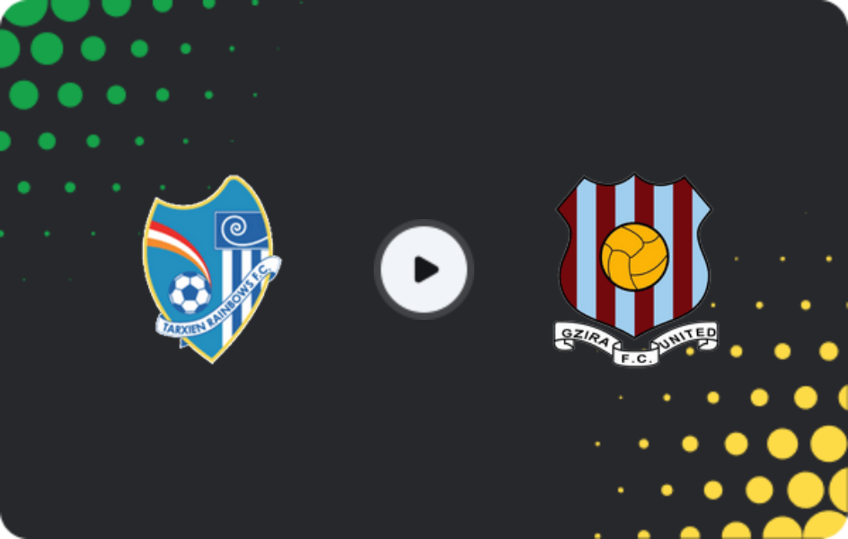 Where to watch Tarxien Rainbows — Gzira United, Premier League, 30.01.2026