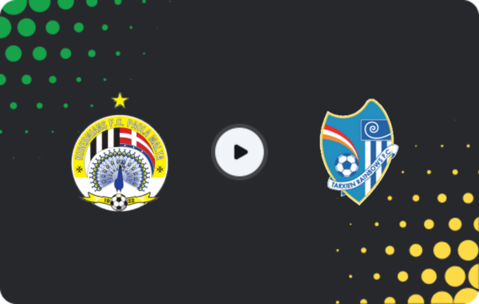 Where to watch Hibernians — Tarxien Rainbows, Premier League, 07.02.2026