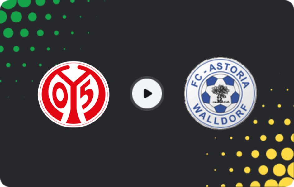 Where to watch Mainz 05 II — FC Astoria Walldorf, Friendlies Clubs, 14.02.2026