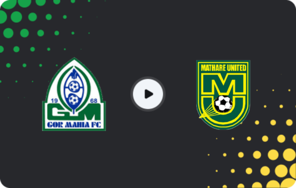 Where to watch GOR Mahia — Mathare United, Premier League, 14.02.2026