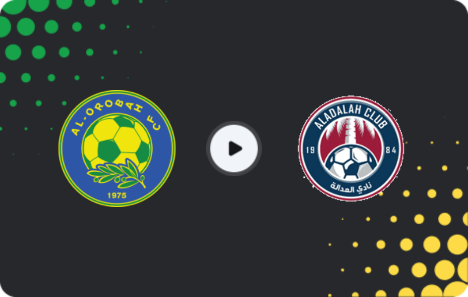 Where to watch Al Orubah — Al-Adalah, Division 1, 14.02.2026