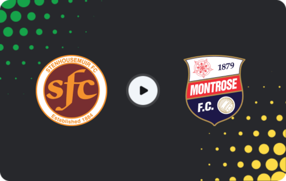 Where to watch Stenhousemuir — Montrose, League One, 14.02.2026