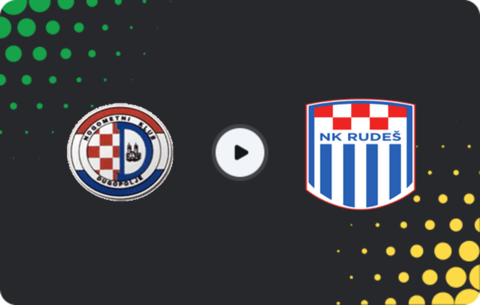 Where to watch Dugopolje — Rudes, First NL, 14.02.2026