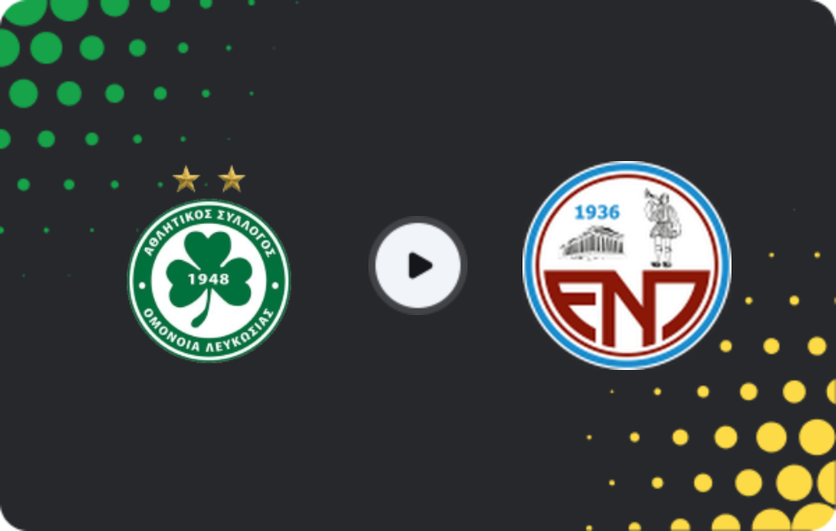 Where to watch Omonia Nicosia — Enosis, 1. Division, 14.02.2026