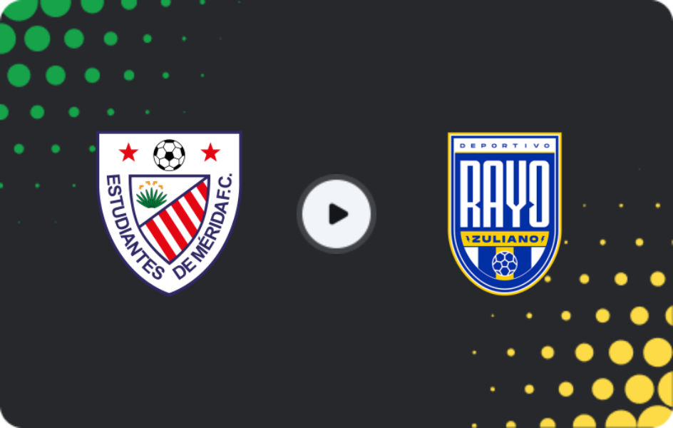 Where to watch Estudiantes de Merida — Rayo Zuliano, Primera División, 14.02.2026