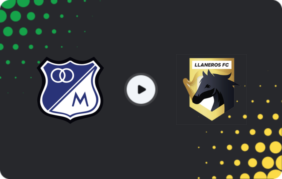 Where to watch Millonarios — Llaneros, Primera A, 14.02.2026