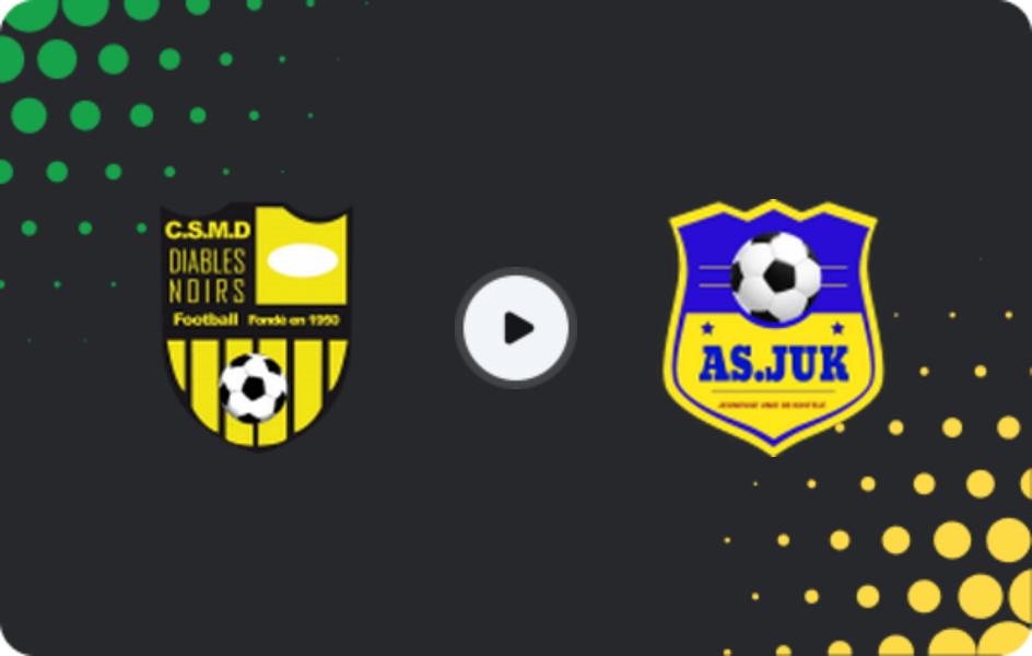 Where to watch Diables Noirs — Jeunesse Unie de Kintélé, Ligue 1, 13.09.2025