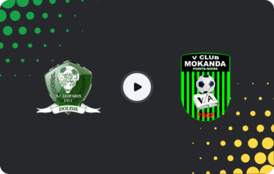 Where to watch Léopards de Dolisié — V.Club Mokanda, Ligue 1, 21.09.2025