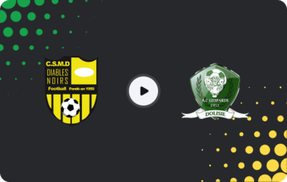 Where to watch Diables Noirs — Léopards de Dolisié, Ligue 1, 28.09.2025
