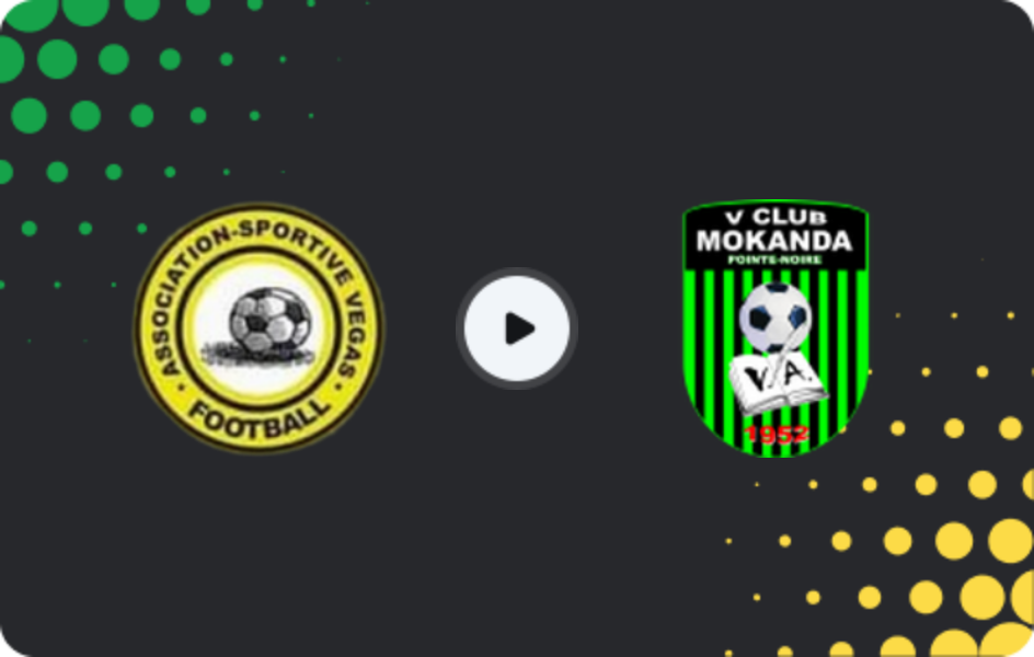 Where to watch Vegas — V.Club Mokanda, Ligue 1, 04.10.2025