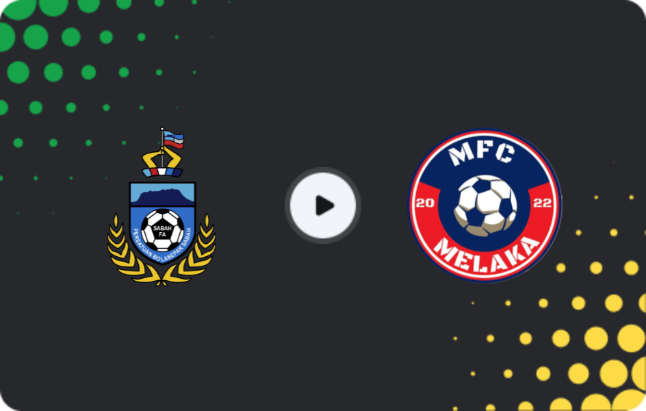 Where to watch Sabah FK — Melaka FC, Cup, 22.01.2026