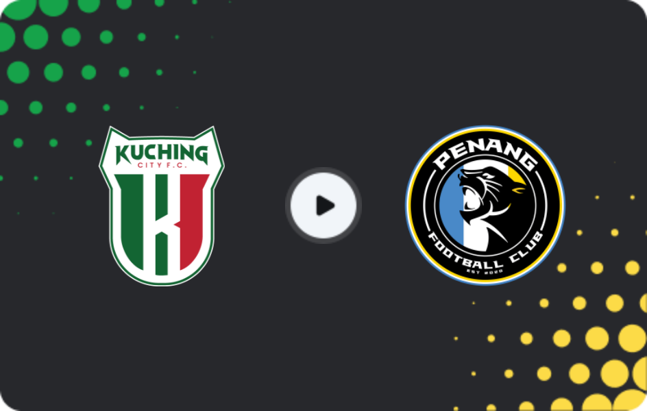 Where to watch Kuching City — Penang, Cup, 24.01.2026