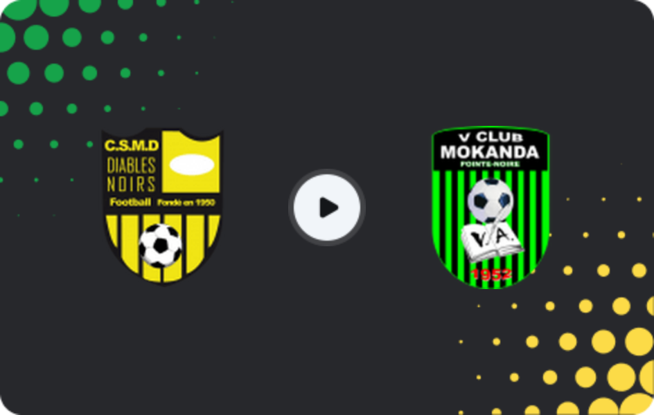 Where to watch Diables Noirs — V.Club Mokanda, Ligue 1, 09.11.2025
