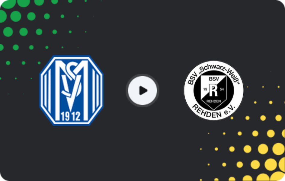 Where to watch Meppen II — Schwarz-Weiß Rehden, Oberliga - Niedersachsen, 25.03.2026