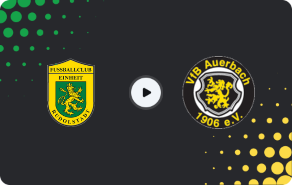 Where to watch Einheit Rudolstadt — Auerbach, NOFV-Oberliga Süd, 04.03.2026