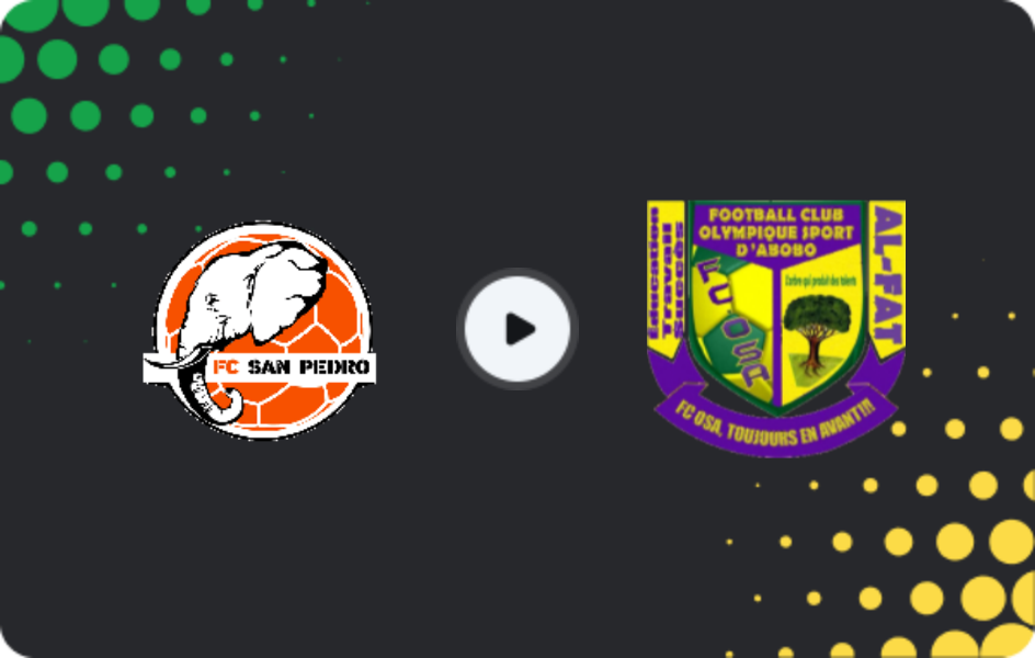 Where to watch San-Pédro — Olympique Sport d'Abobo, Ligue 1, 26.11.2025