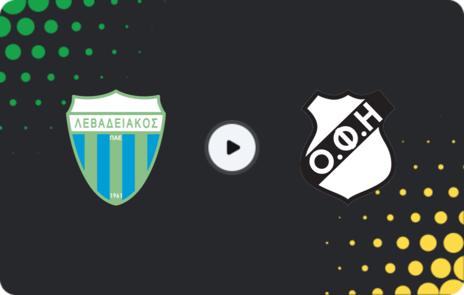 Where to watch Levadiakos — OFI, Cup, 11.02.2026