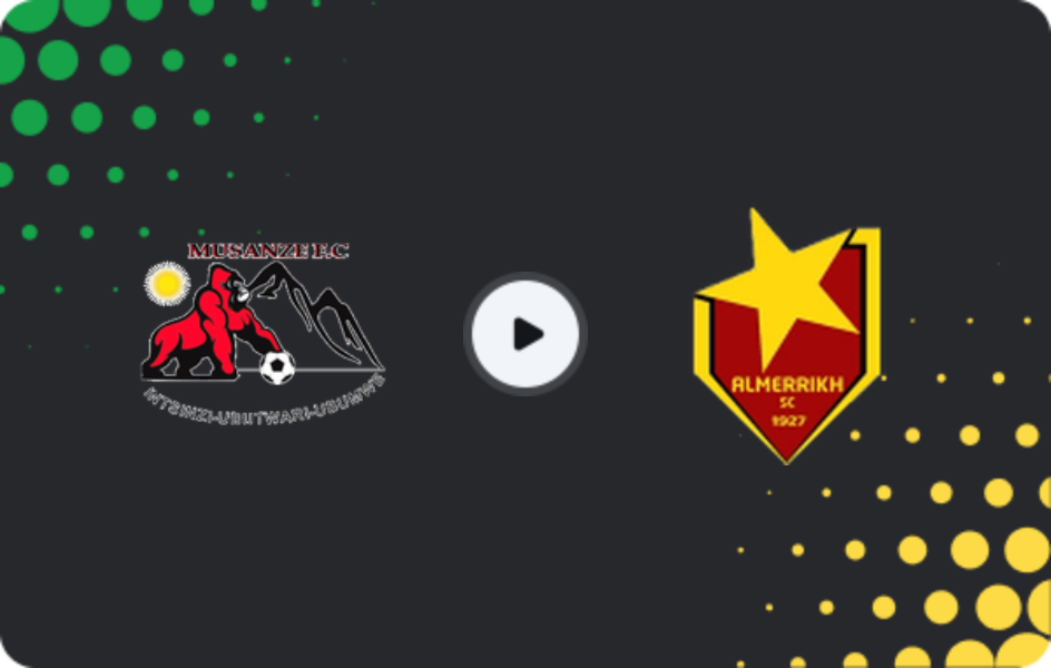 Where to watch Musanze — Al Merreikh, National Soccer League, 13.02.2026