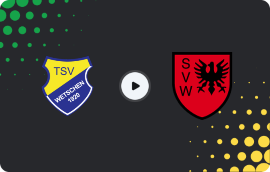 Where to watch Wetschen — Wilhelmshaven, Oberliga - Niedersachsen, 07.02.2026