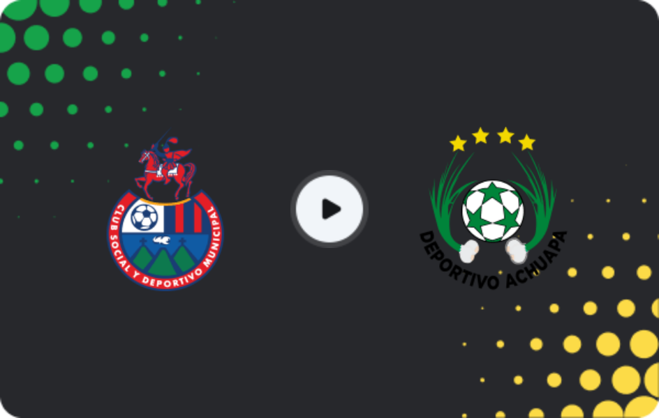 Where to watch Municipal — Achuapa, Liga Nacional, 15.02.2026