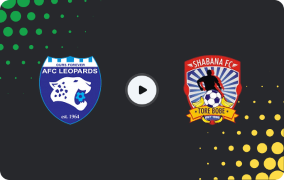 Where to watch AFC Leopards — Shabana, Premier League, 15.02.2026