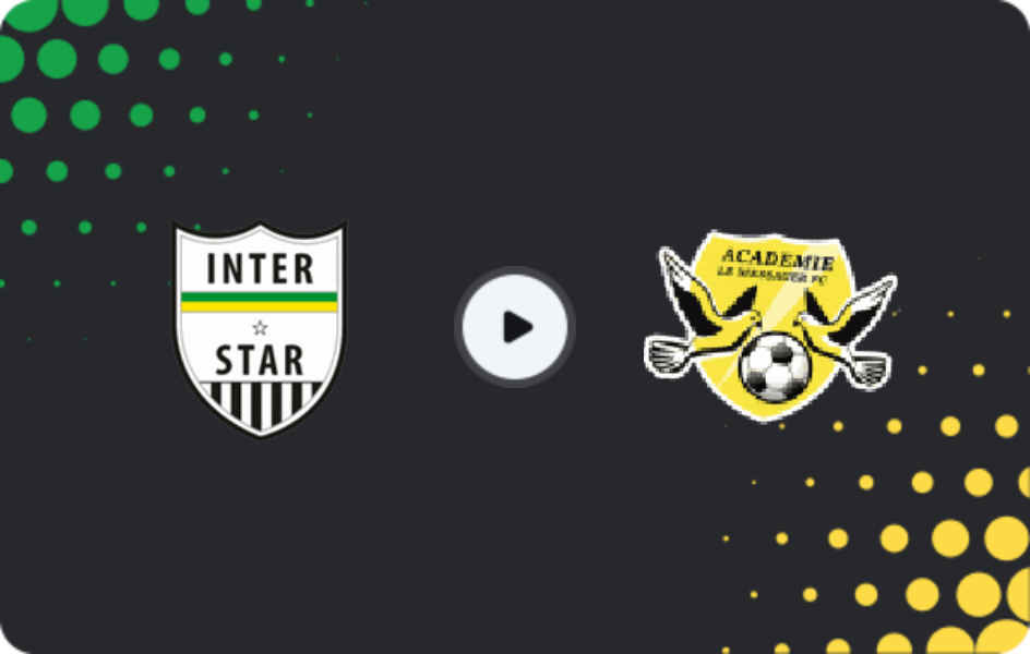 Where to watch Inter Star — Flambeau du Centre, Ligue A, 15.02.2026