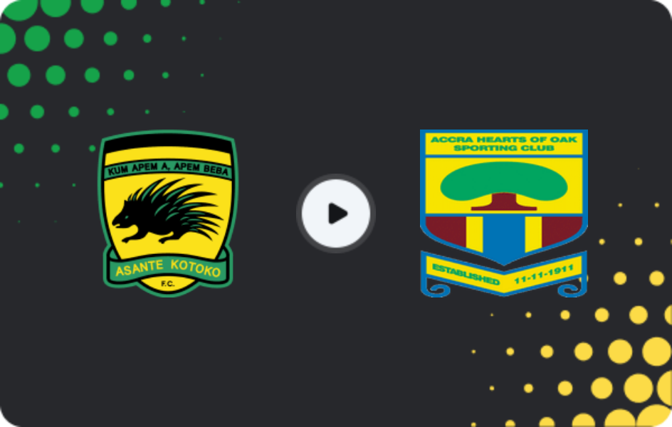 Where to watch Asante Kotoko — Hearts of Oak, Premier League, 15.02.2026