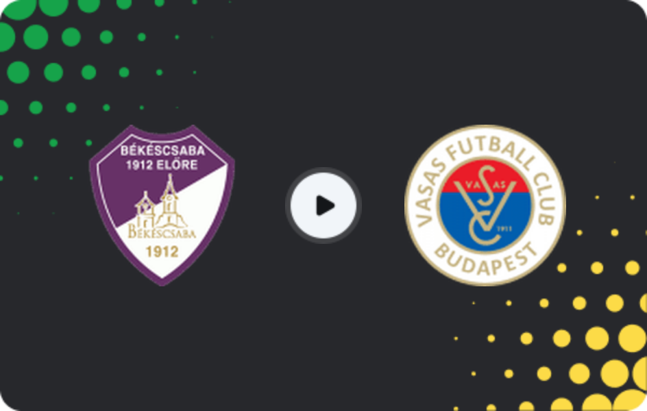 Where to watch Bekescsaba 1912 — Vasas, NB II, 15.02.2026