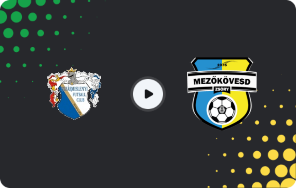 Where to watch Kozarmisleny FC — Mezokovesd-zsory, NB II, 15.02.2026
