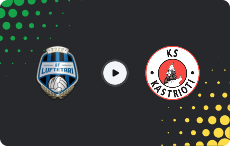 Where to watch Luftëtari — Kastrioti Krujë, 1st Division, 15.02.2026