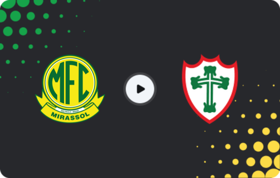 Where to watch Mirassol — Portuguesa, Paulista A1, 16.02.2026