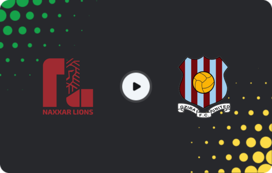 Where to watch Naxxar Lions — Gzira United, Premier League, 17.02.2026